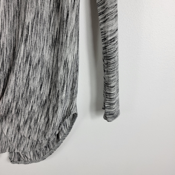 Wilfred Dolman Long Sleeve Crewneck Heathered Open Cross Back Tunic - Picture 7 of 10